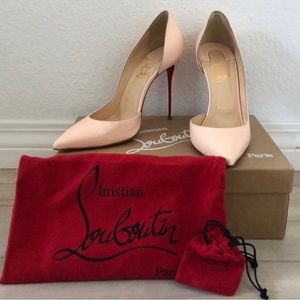 Iriza Patent Half-d’Orsay 100mm Red Sole Pumps